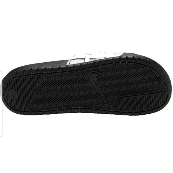 NIKE BENASSI JDI SLIDE 631261 032 BLACK/WHITE Prin - Picture 2 of 4